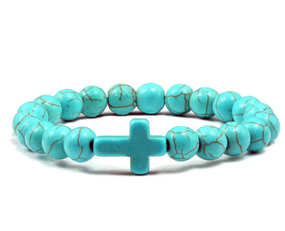 Turquoise Cross Bracelet