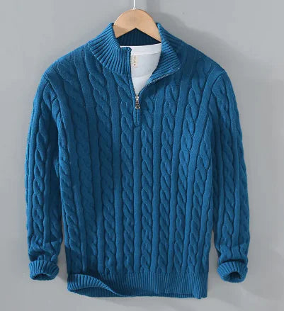 Pull en Tricot à Fermeture Éclair pour Homme