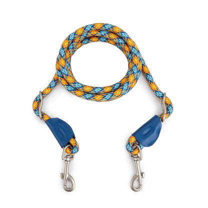 Multifunctional Durable Dog Leash Simple Nylon Lead Rope Outdoor Portable Collar Traction Rope Waist Leash Hands-Free Dogs Leash