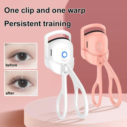 Eyelash Curler Portable Electric Heated Comb Eye Lash Perm Long Lasting Eyelashes Curls Thermal Eyelash Curler Makeup Tools