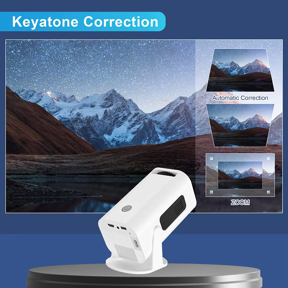 P330 Small Lens Android 11 280 ANSI Projector 4K 8K Native 1080P Wifi6 BT5.0 Home Cinema Outdoor Portable Mini Projetor