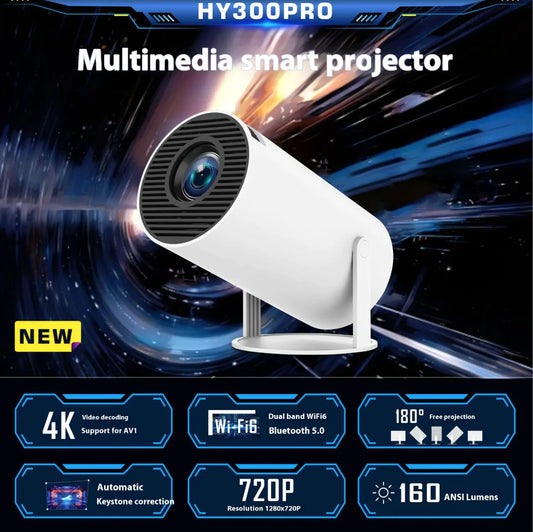 HY300 Pro Portable Home Theater Projector