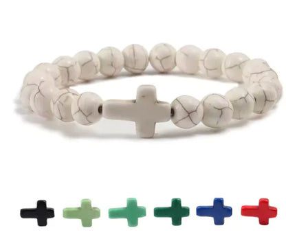 Turquoise Cross Bracelet